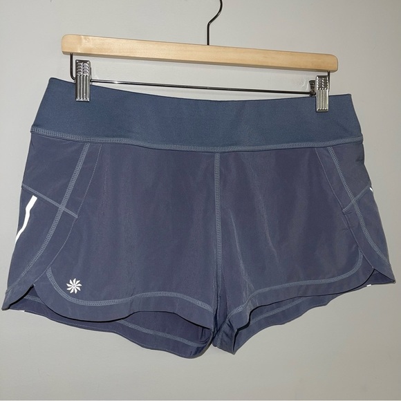 Athleta Pulse Shorts Women’s Size Medium Grey 3”‎ Inseam - Picture 3 of 11